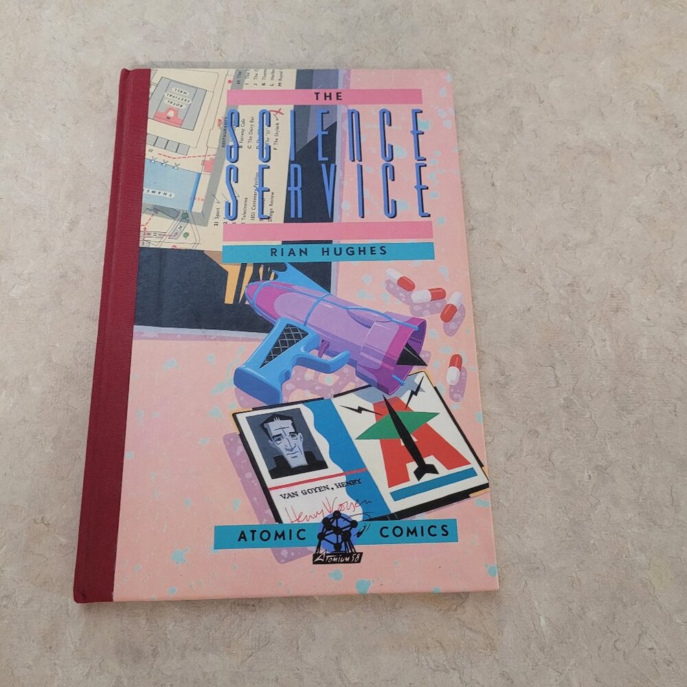 1989 Atomic Comics The Science Service by Rian Hughes Hardcover Comic
